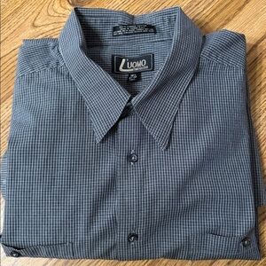 Men's black 18 1/2 37-38 dress shirt